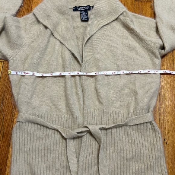 Vintage Y2K Soft Angora Cardigan With Belt Size Medium - Picture 6 of 9